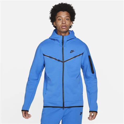 nike sportswear tech fleece blue